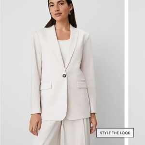 Ann Taylor Cream Women's Suit Jacket